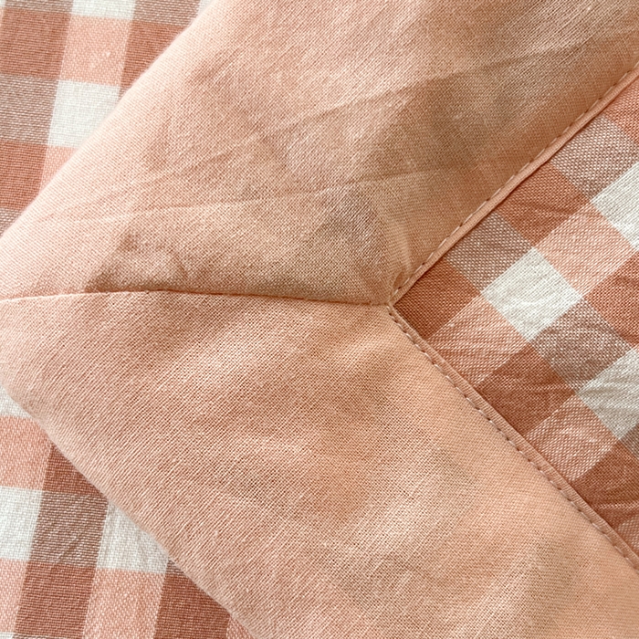 91家纺网 家纺一手货源 找家纺 春皖家纺 2026春夏新款全棉色织水洗棉夏被夏凉被空调被-云恋系列 云恋-粉小格