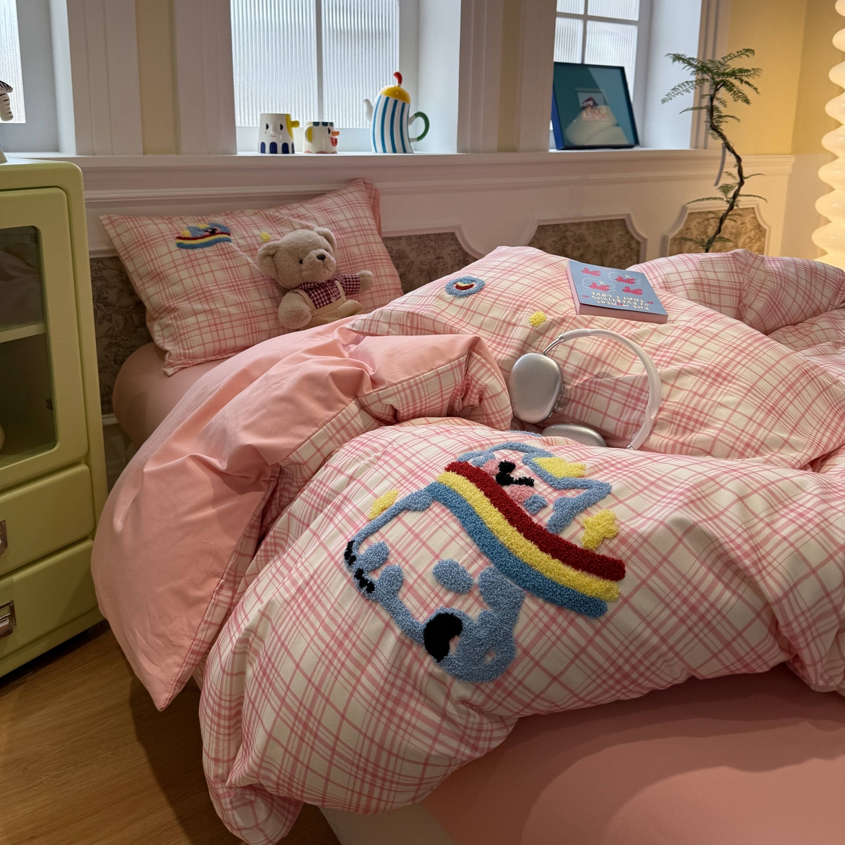 91家纺网 家纺一手货源 找家纺 珺柔家纺 2026新款全棉纯棉四件套 线条咪