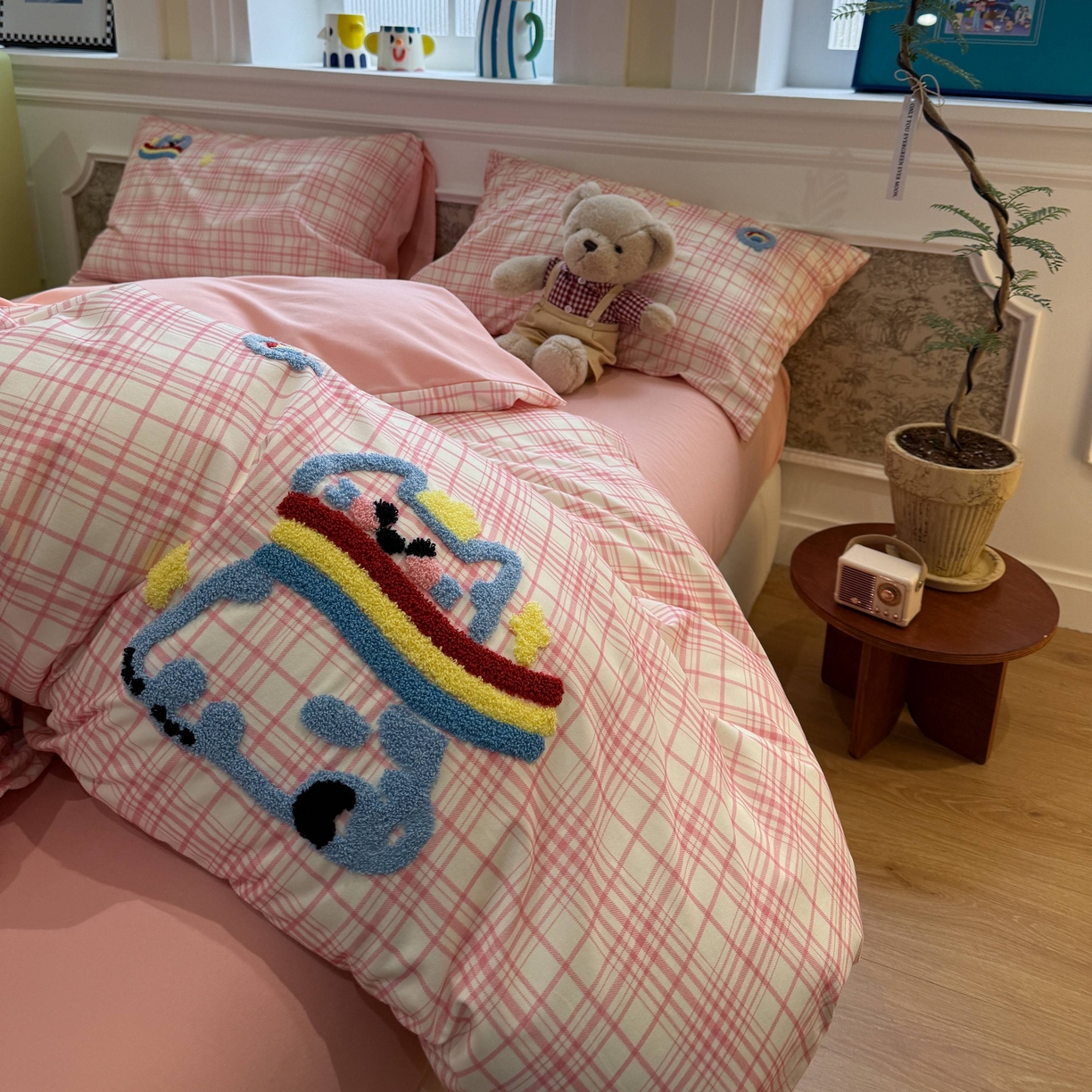 91家纺网 家纺一手货源 找家纺 珺柔家纺 2026新款全棉纯棉四件套 线条咪