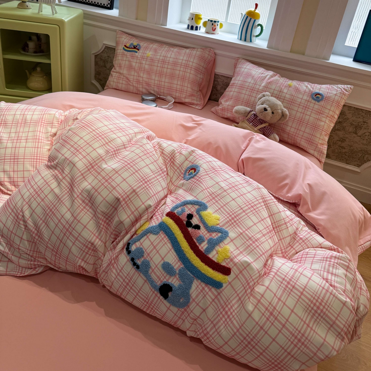 91家纺网 家纺一手货源 找家纺 珺柔家纺 2026新款全棉纯棉四件套 线条咪