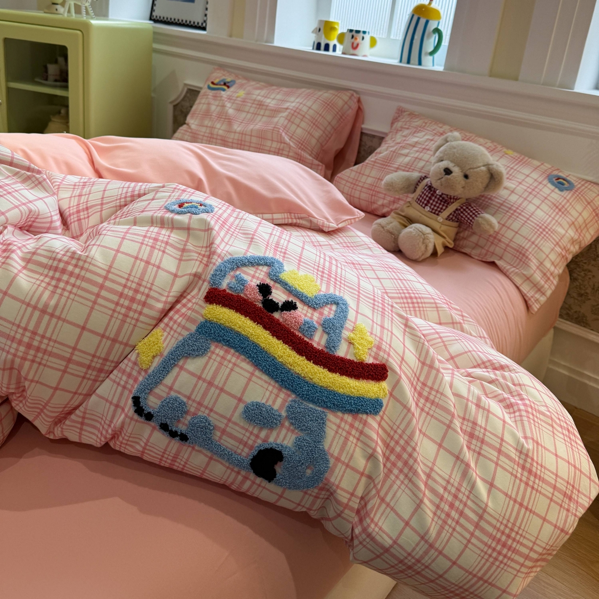 91家纺网 家纺一手货源 找家纺 珺柔家纺 2026新款全棉纯棉四件套 线条咪