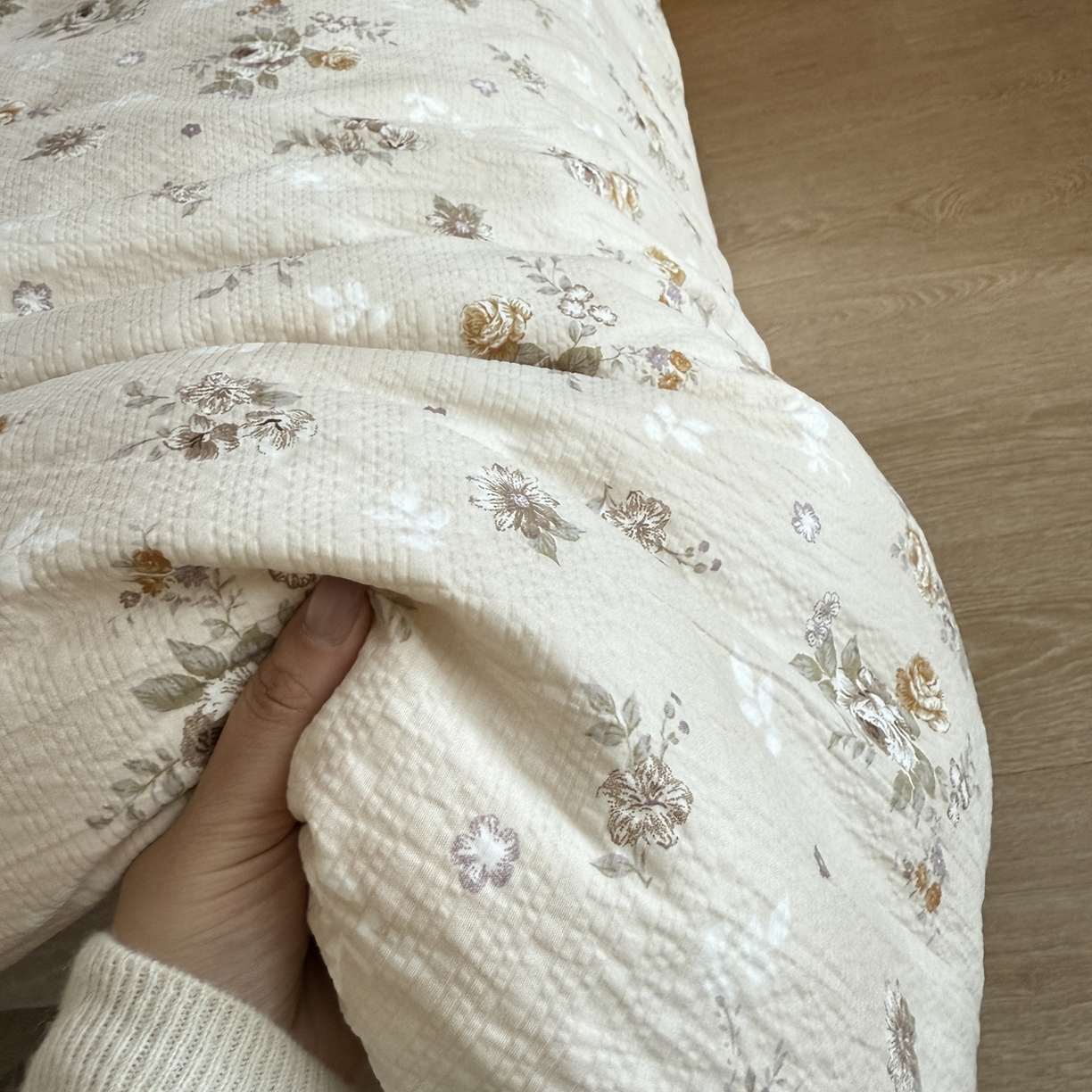 91家纺网 家纺一手货源 找家纺 美丽坊 2026新款爆款韩版泡泡纱四件套 米亚