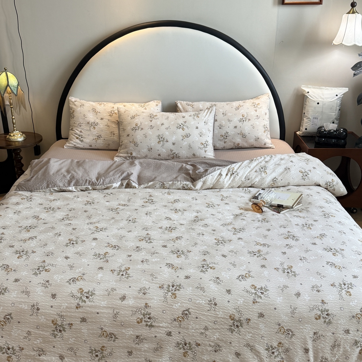 91家纺网 家纺一手货源 找家纺 美丽坊 2026新款爆款韩版泡泡纱四件套 米亚