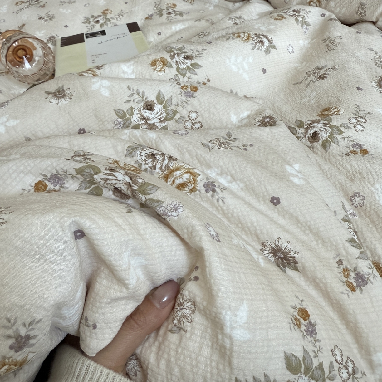 91家纺网 家纺一手货源 找家纺 美丽坊 2026新款爆款韩版泡泡纱四件套 米亚