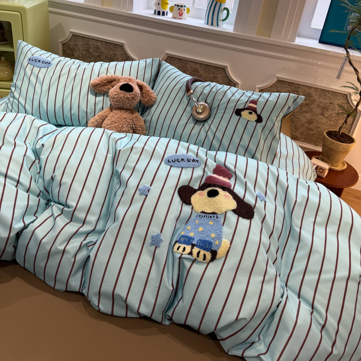 91家纺网 家纺一手货源 找家纺 珺柔家纺 2026新款全棉纯棉四件套 小可爱