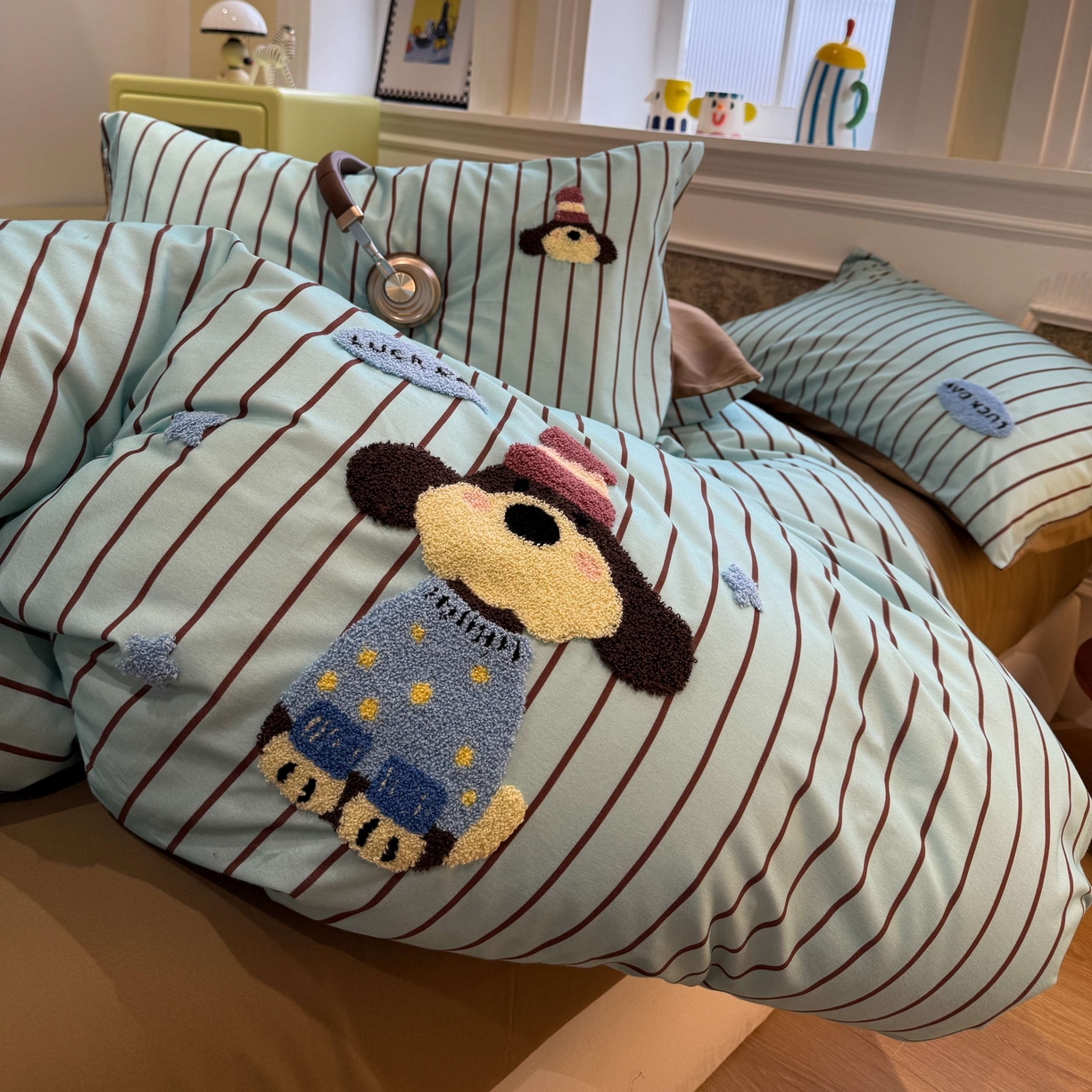 91家纺网 家纺一手货源 找家纺 珺柔家纺 2026新款全棉纯棉四件套 小可爱