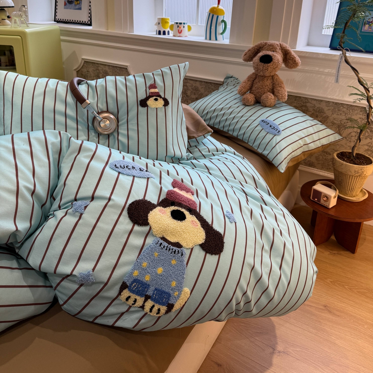 91家纺网 家纺一手货源 找家纺 珺柔家纺 2026新款全棉纯棉四件套 小可爱