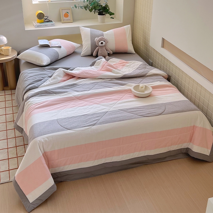 春皖家纺 2026春夏新款全棉色织水洗棉夏被夏凉被空调被-云恋系列 云恋-莱卡