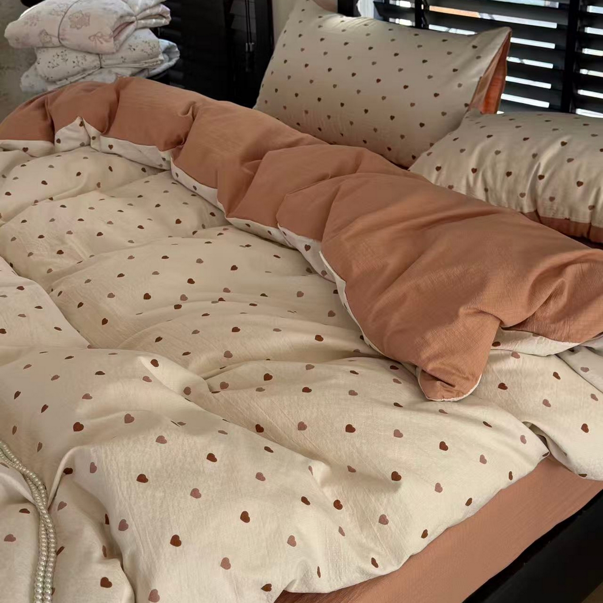 91家纺网 家纺一手货源 找家纺 （总）美丽坊 2026新款韩系沐纱棉印花四件套