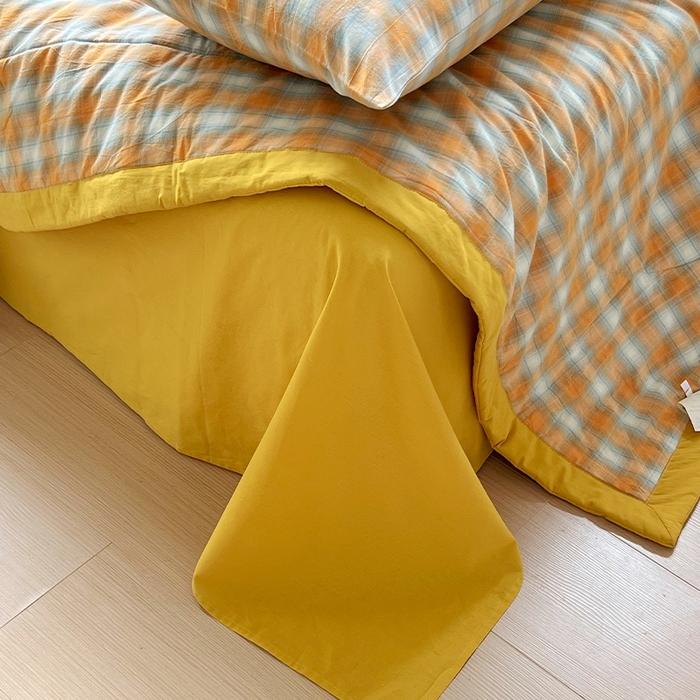 91家纺网 家纺一手货源 找家纺 春皖家纺 2026春夏新款全棉色织水洗棉夏被夏凉被空调被-云恋系列 云恋-沐夏