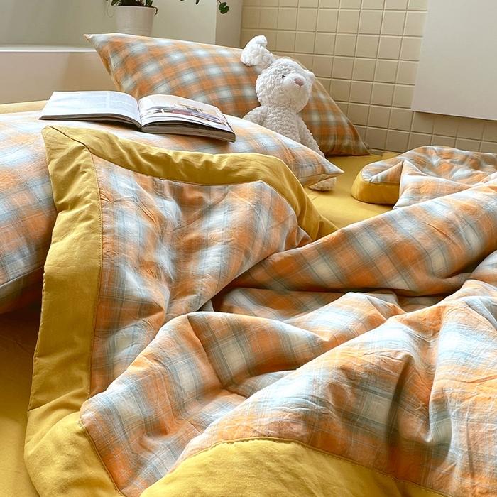 91家纺网 家纺一手货源 找家纺 春皖家纺 2026春夏新款全棉色织水洗棉夏被夏凉被空调被-云恋系列 云恋-沐夏