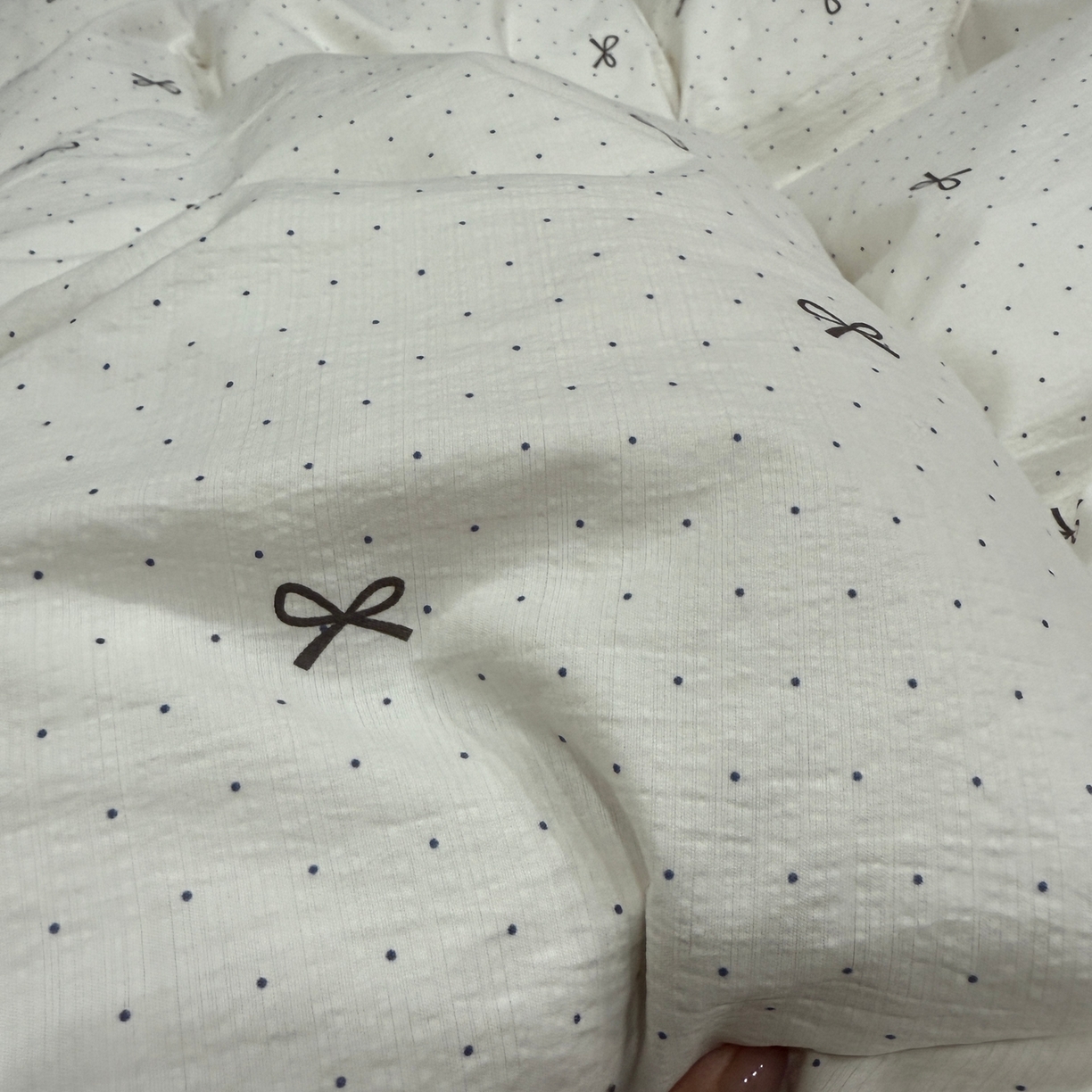 91家纺网 家纺一手货源 找家纺 美丽坊 2026新款韩系沐纱棉印花四件套 可颂