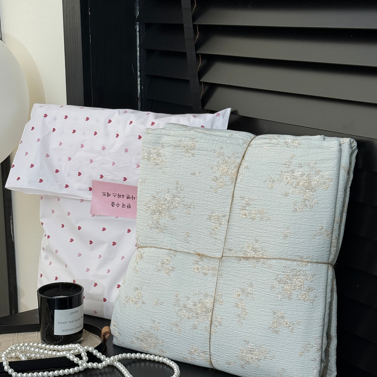 91家纺网 家纺一手货源 找家纺 美丽坊 2026新款韩系沐纱棉印花四件套 兰茵