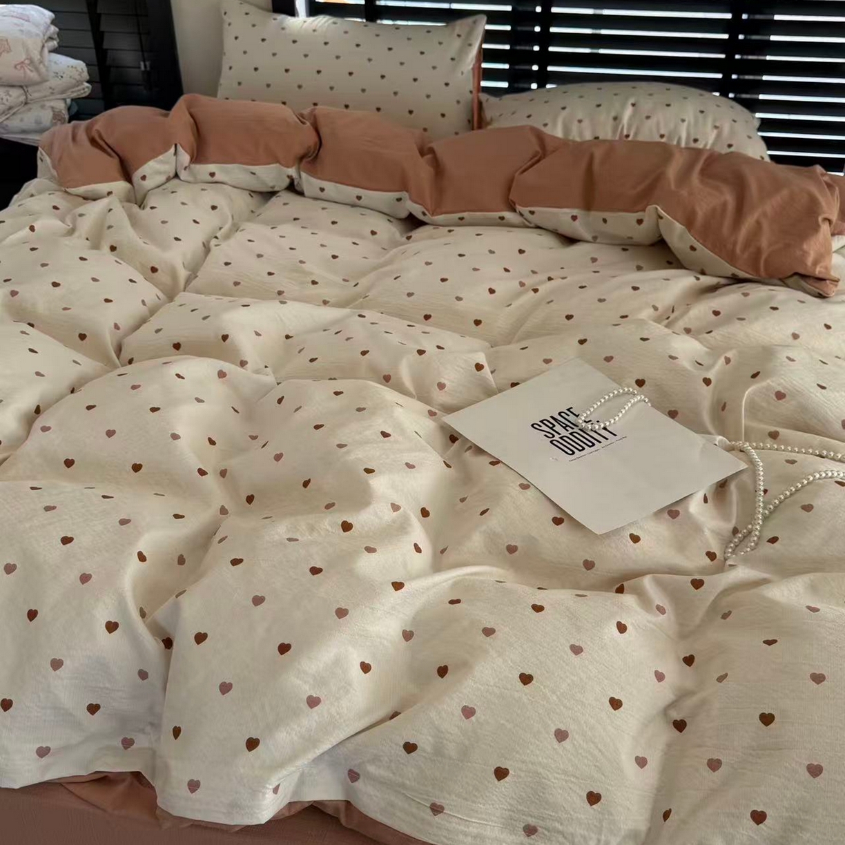 91家纺网 家纺一手货源 找家纺 美丽坊 2026新款韩系沐纱棉印花四件套 莫里