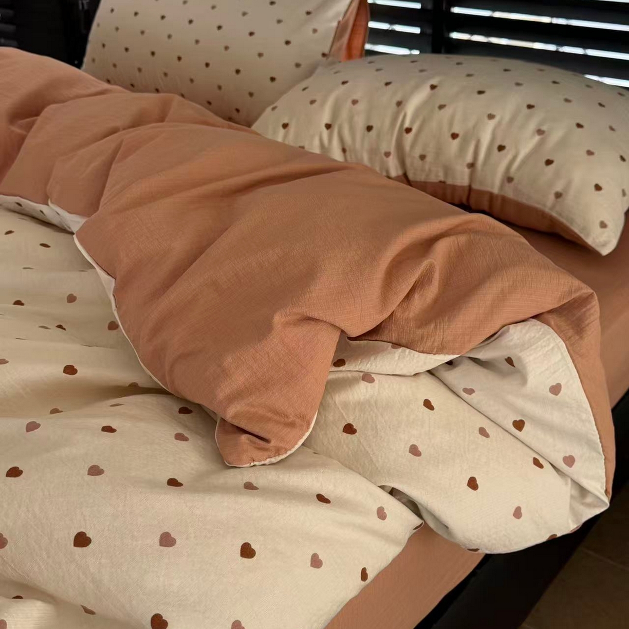 91家纺网 家纺一手货源 找家纺 美丽坊 2026新款韩系沐纱棉印花四件套 莫里