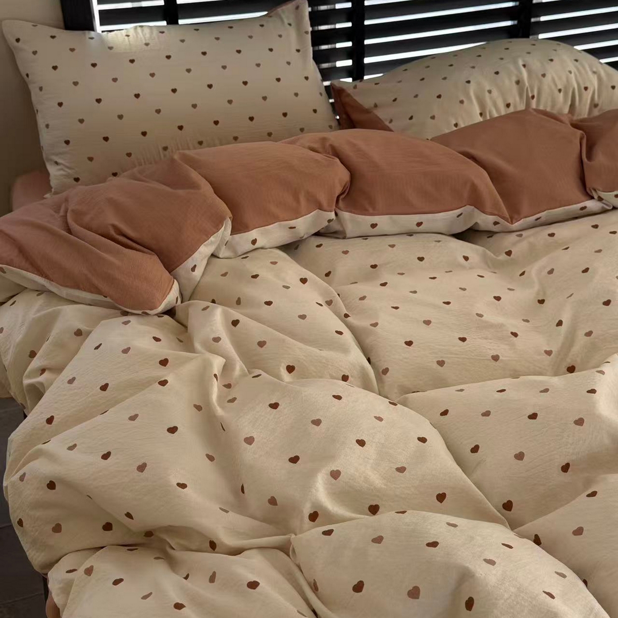 91家纺网 家纺一手货源 找家纺 美丽坊 2026新款韩系沐纱棉印花四件套 莫里