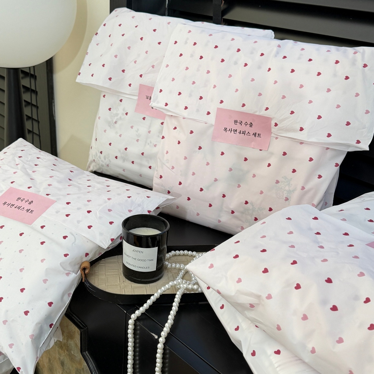 91家纺网 家纺一手货源 找家纺 美丽坊 2026新款韩系沐纱棉印花四件套 童趣粉