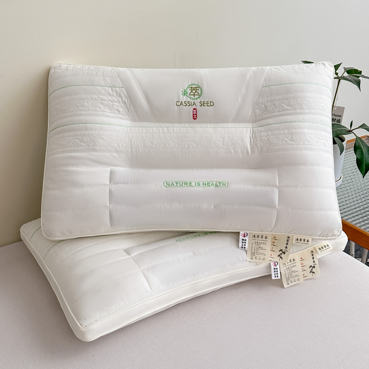 91家纺网 家纺一手货源 找家纺 （总）红柳枕芯 2026新款颈椎疼痛专用护颈椎枕头牵引拉伸不塌陷助眠家用决明子枕头枕芯