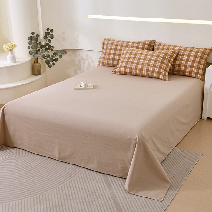 91家纺网 家纺一手货源 找家纺 春皖家纺 2026新款全棉色织宽边棉花夏被-云恋 云恋-黄调格