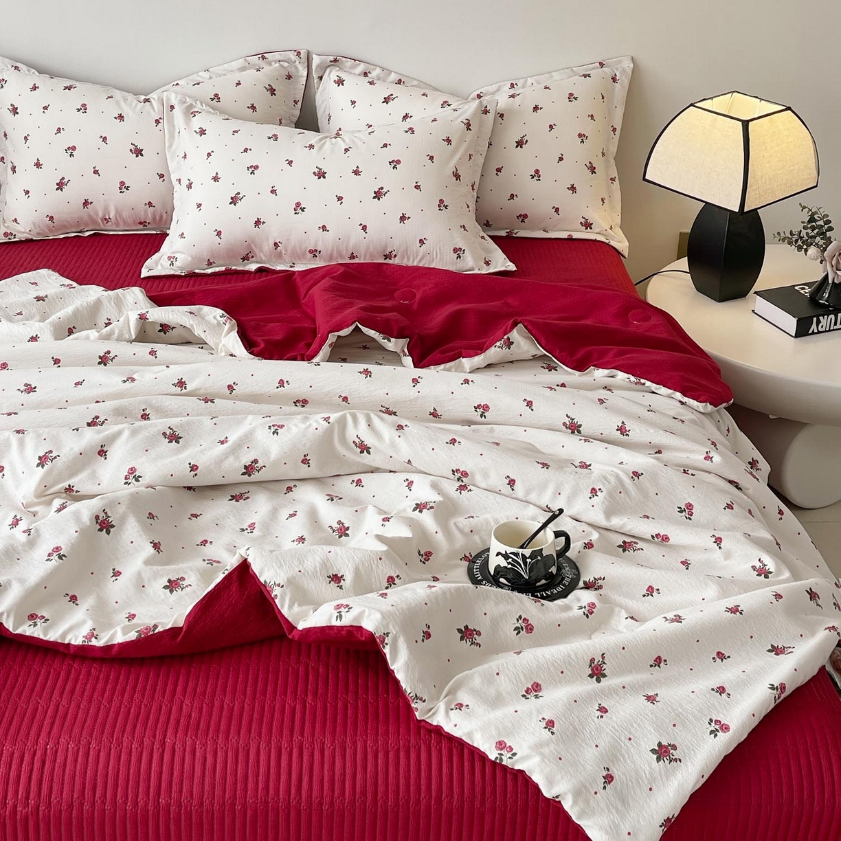 91家纺网 家纺一手货源 找家纺 （总）麦田家纺 2026新款皱皱水洗棉床盖夏被夏凉被空调被四件套