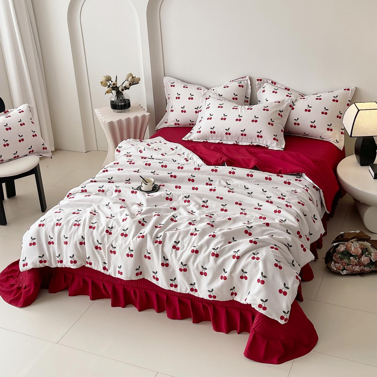 91家纺网 家纺一手货源 找家纺 （总）麦田家纺 2026新款皱皱水洗棉床盖夏被夏凉被空调被四件套