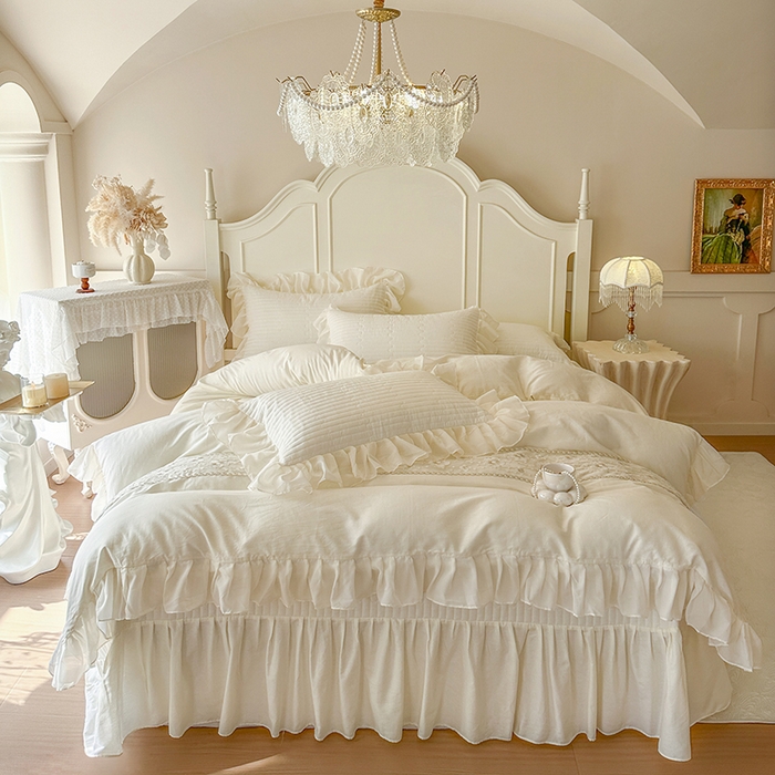 91家纺网 家纺一手货源 找家纺 （总）网红馆（ck家纺）2026新款星河蜜语全棉床盖四件套