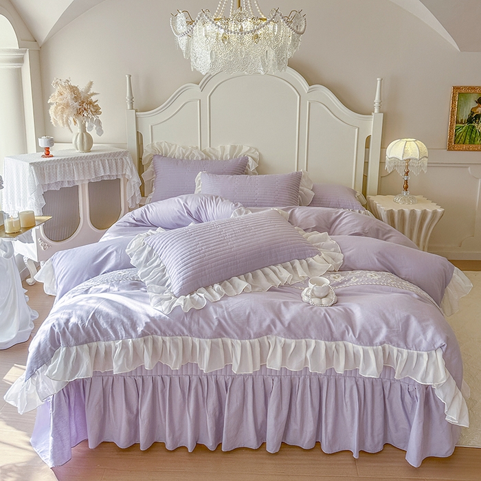 91家纺网 家纺一手货源 找家纺 （总）网红馆（ck家纺）2026新款星河蜜语全棉床盖四件套