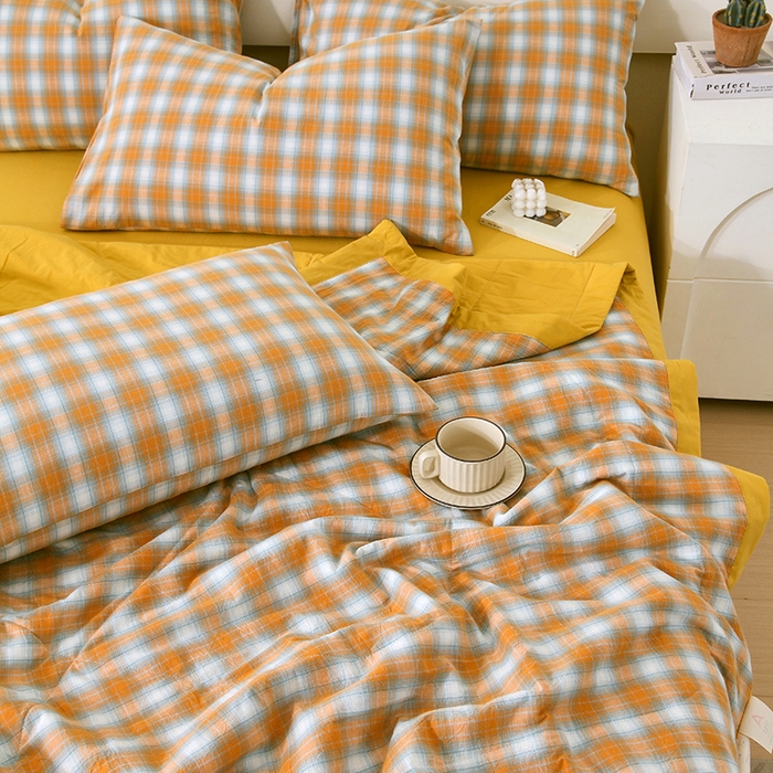 91家纺网 家纺一手货源 找家纺 春皖家纺 2026新款全棉色织宽边棉花夏被-云恋 云恋-沐夏