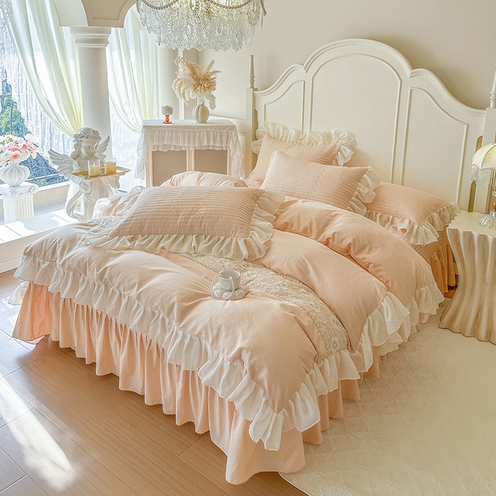 91家纺网 家纺一手货源 找家纺 （总）网红馆（ck家纺）2026新款星河蜜语全棉床盖四件套