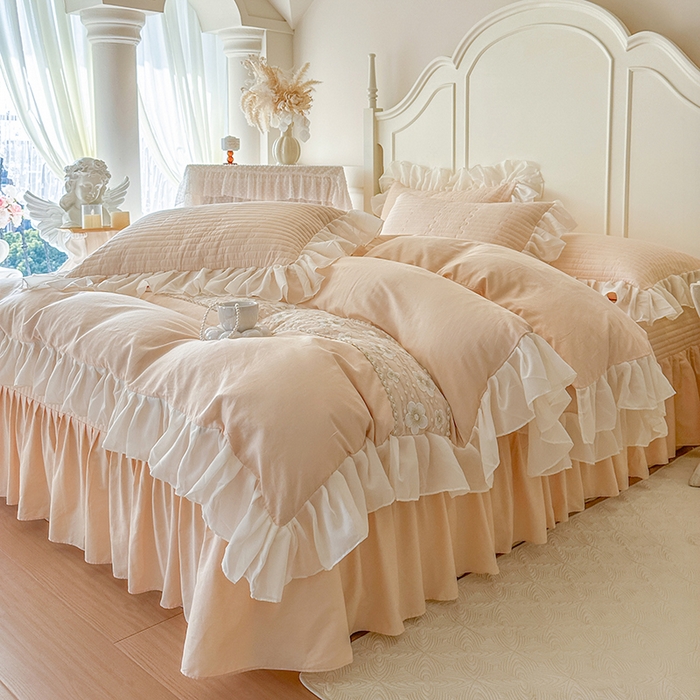 91家纺网 家纺一手货源 找家纺 （总）网红馆（ck家纺）2026新款星河蜜语全棉床盖四件套