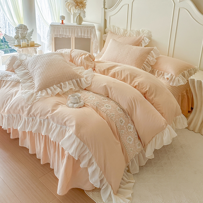 91家纺网 家纺一手货源 找家纺 （总）网红馆（ck家纺）2026新款星河蜜语全棉床盖四件套