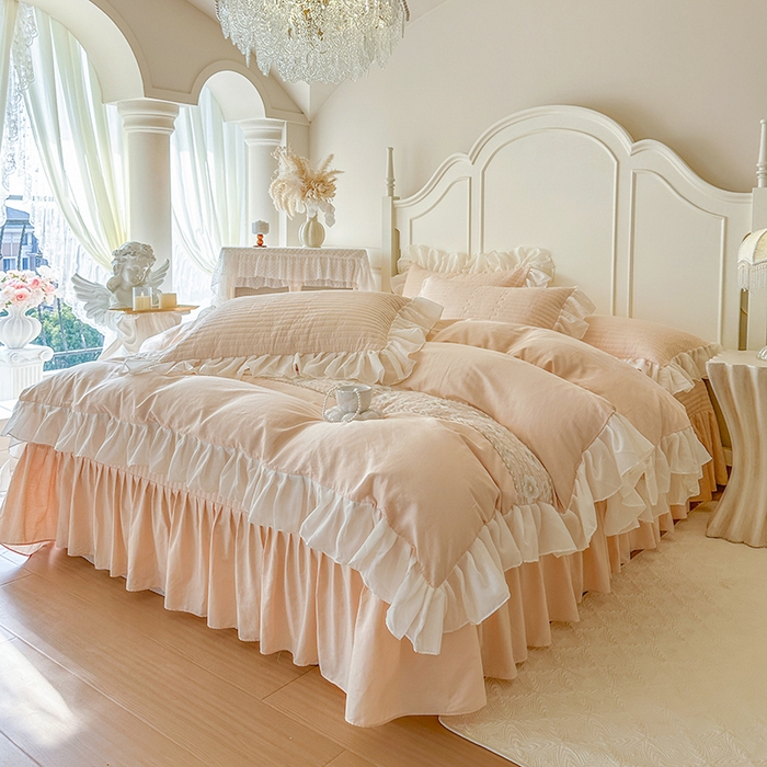 91家纺网 家纺一手货源 找家纺 （总）网红馆（ck家纺）2026新款星河蜜语全棉床盖四件套