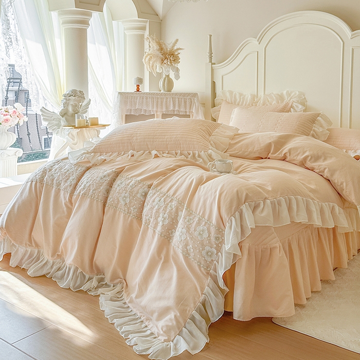 91家纺网 家纺一手货源 找家纺 （总）网红馆（ck家纺）2026新款星河蜜语全棉床盖四件套