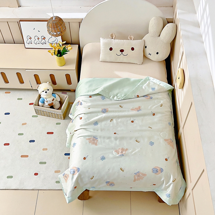 91家纺网 家纺一手货源 找家纺 （总）御棉坊 2026春夏A类天丝活性印染儿童大豆夏被宝宝夏凉被幼儿园午睡空调被薄被子