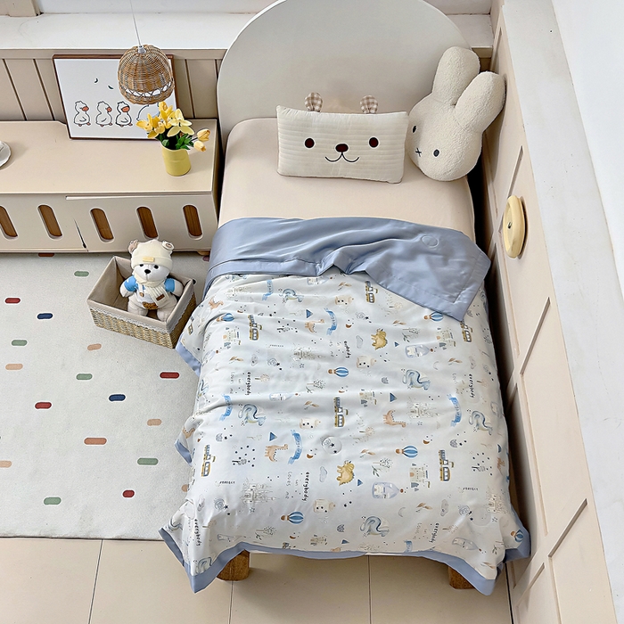 91家纺网 家纺一手货源 找家纺 （总）御棉坊 2026春夏A类天丝活性印染儿童大豆夏被宝宝夏凉被幼儿园午睡空调被薄被子