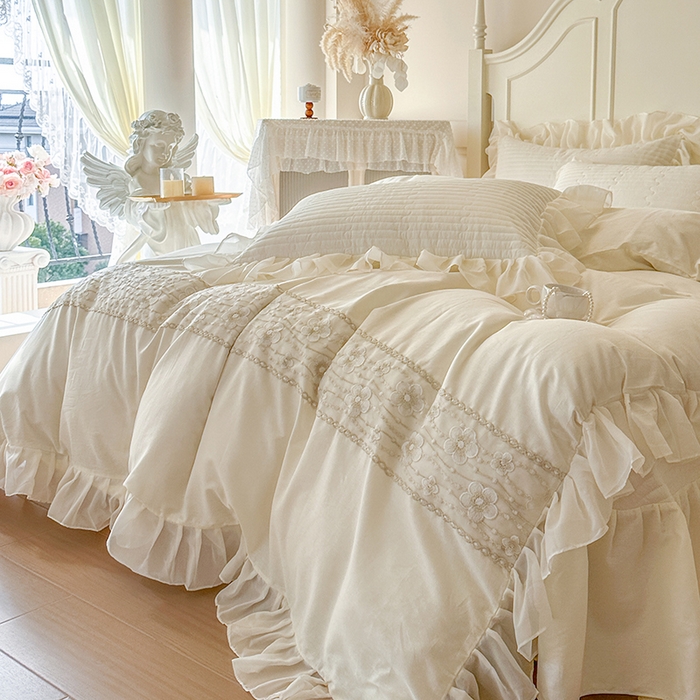 91家纺网 家纺一手货源 找家纺 网红馆（ck家纺）2026新款星河蜜语全棉床盖四件套 星河蜜语 米