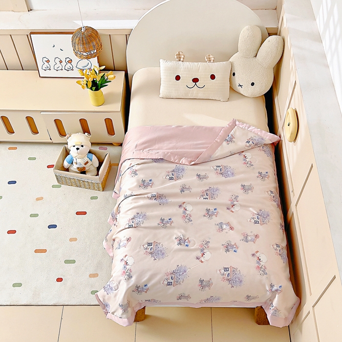 91家纺网 家纺一手货源 找家纺 （总）水洗棉幼儿园夏被仿鹅绒儿童夏凉被空调被夏天午睡被