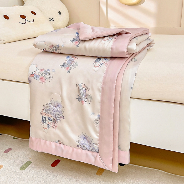 91家纺网 家纺一手货源 找家纺 （总）御棉坊 2026春夏A类天丝活性印染儿童大豆夏被宝宝夏凉被幼儿园午睡空调被薄被子