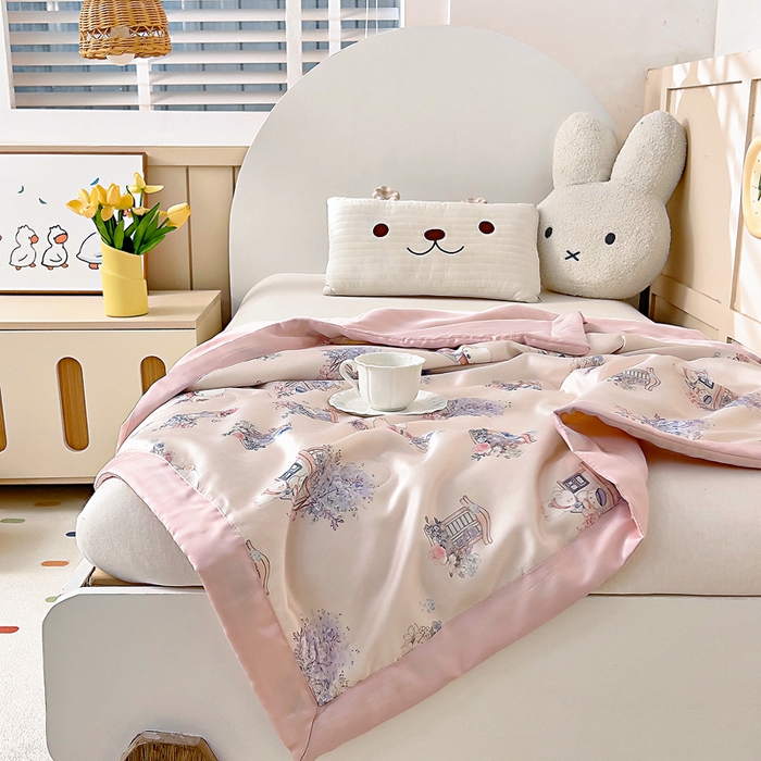 91家纺网 家纺一手货源 找家纺 （总）御棉坊 2026春夏A类天丝活性印染儿童大豆夏被宝宝夏凉被幼儿园午睡空调被薄被子