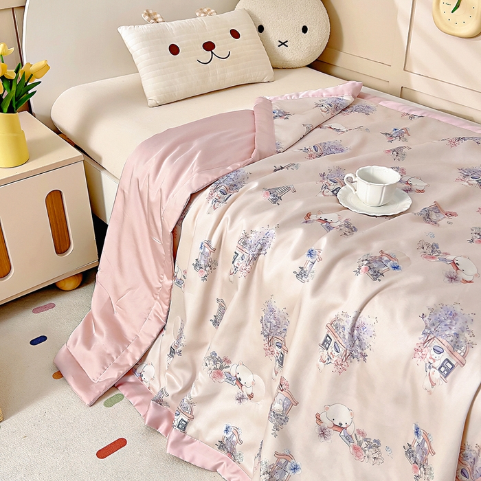 91家纺网 家纺一手货源 找家纺 （总）御棉坊 2026春夏A类天丝活性印染儿童大豆夏被宝宝夏凉被幼儿园午睡空调被薄被子