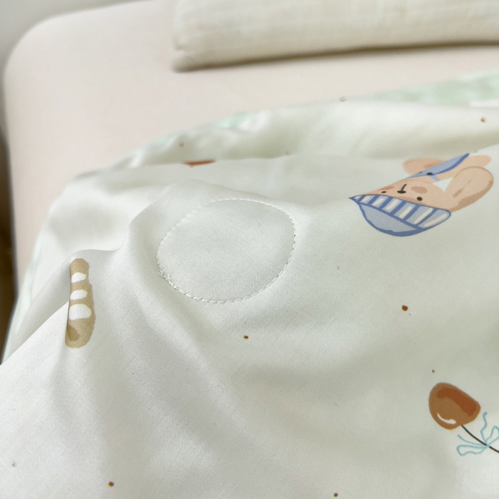 91家纺网 家纺一手货源 找家纺 御棉坊 2026春夏A类天丝活性印染儿童大豆夏被宝宝夏凉被幼儿园午睡空调被薄被子 乐乐兔