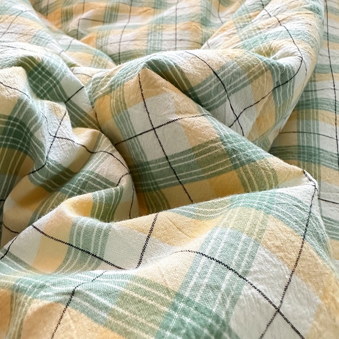 91家纺网 家纺一手货源 找家纺 春皖家纺 2026新款全棉色织羽丝绒夏被-风格1 栗木-芒格