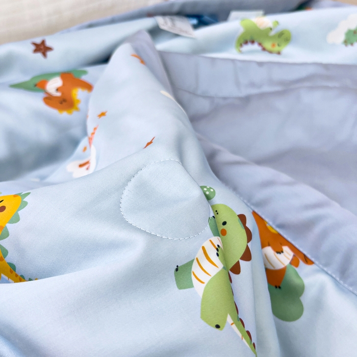 91家纺网 家纺一手货源 找家纺 御棉坊 2026春夏A类天丝活性印染儿童大豆夏被宝宝夏凉被幼儿园午睡空调被薄被子 曼波恐龙