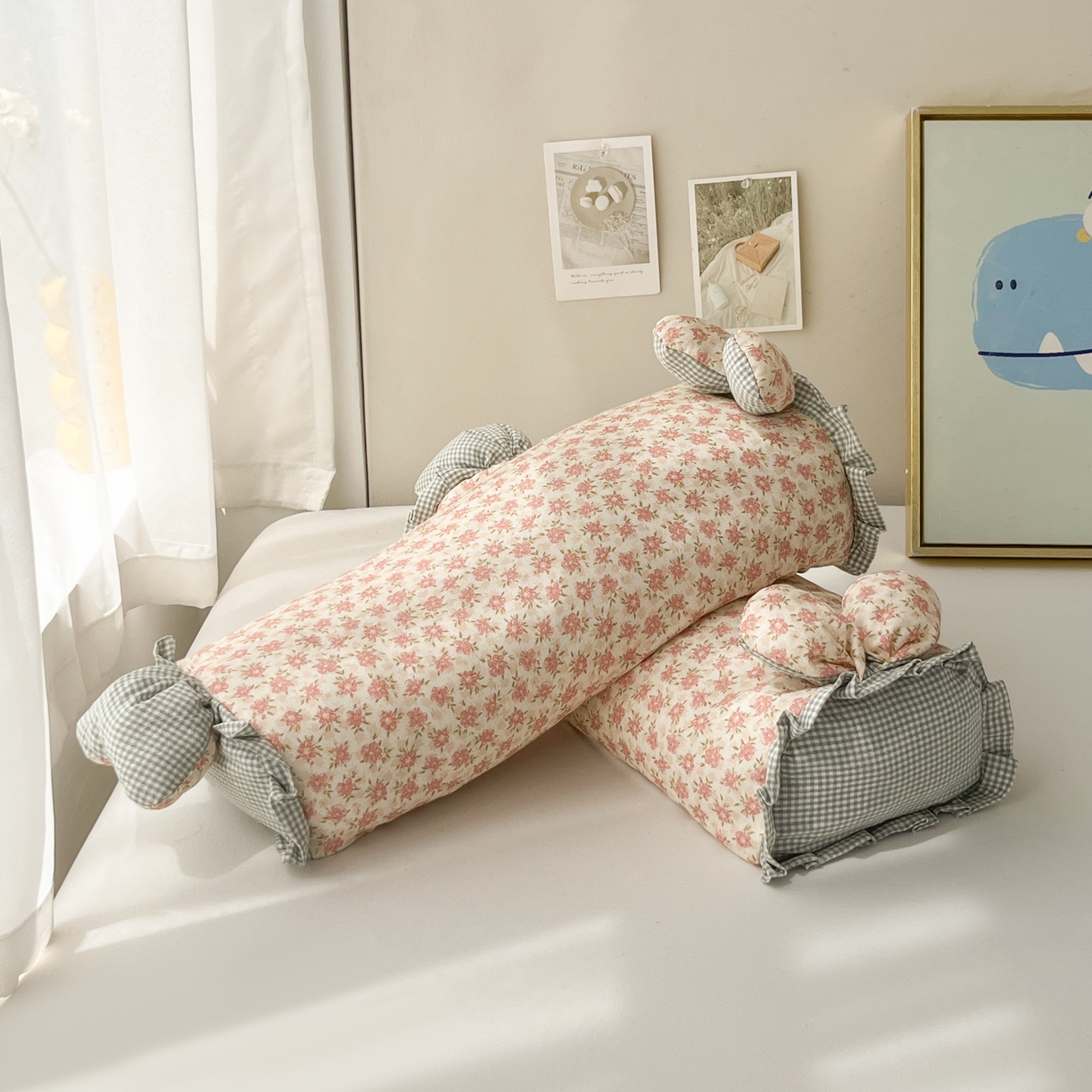 91家纺网 家纺一手货源 找家纺 （总）小桃姐家纺 直播爆款全棉双层纱卡通荞麦枕芯枕头儿童学生成人护颈枕兔兔荞麦枕