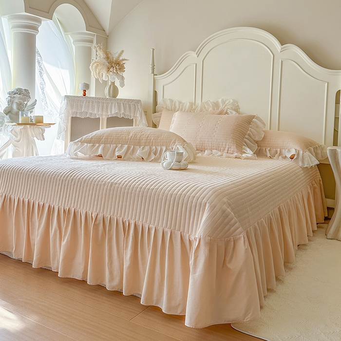 91家纺网 家纺一手货源 找家纺 （总）网红馆（ck家纺）2026新款星河蜜语全棉床盖四件套单床盖