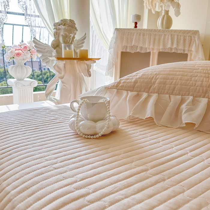 91家纺网 家纺一手货源 找家纺 （总）网红馆（ck家纺）2026新款星河蜜语全棉床盖四件套单床盖