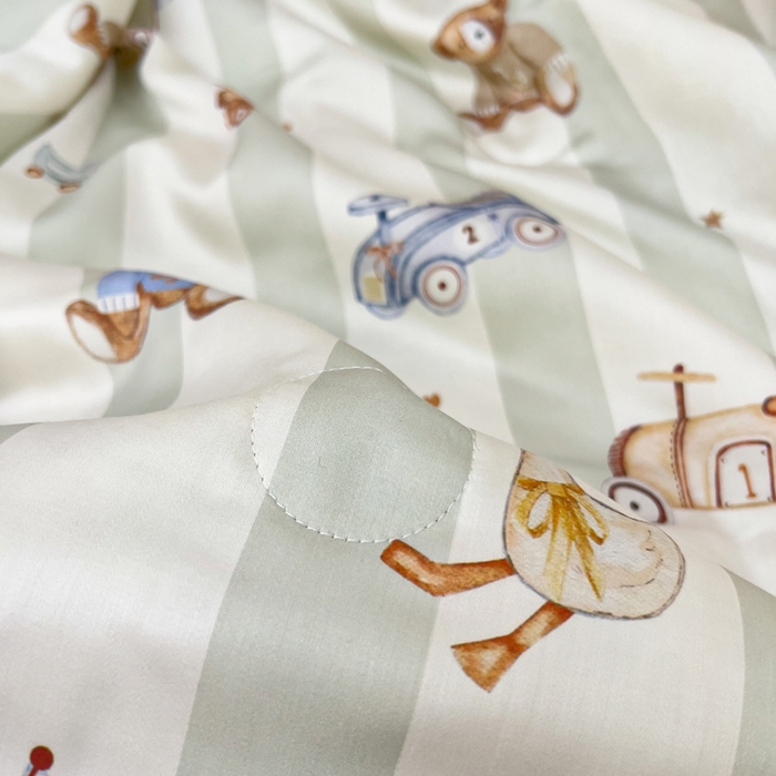 91家纺网 家纺一手货源 找家纺 御棉坊 2026春夏A类天丝活性印染儿童大豆夏被宝宝夏凉被幼儿园午睡空调被薄被子 摇摇熊