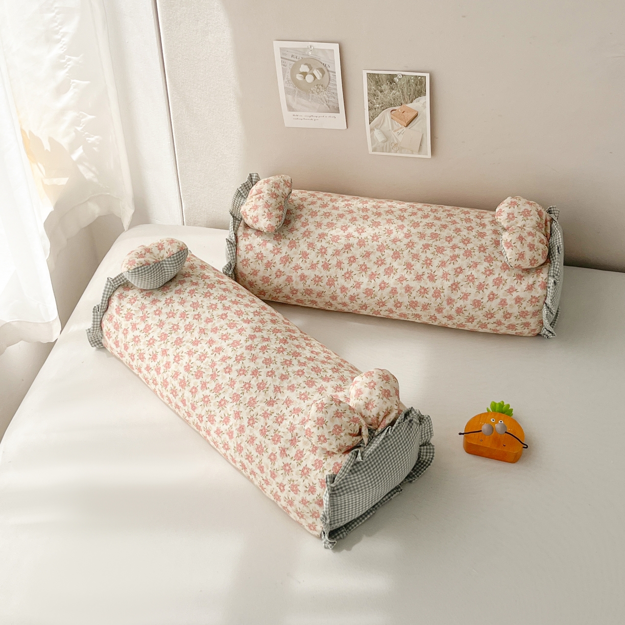 91家纺网 家纺一手货源 找家纺 小桃姐家纺 直播爆款全棉双层纱卡通荞麦枕芯枕头儿童学生成人护颈枕兔兔荞麦枕 梨馥