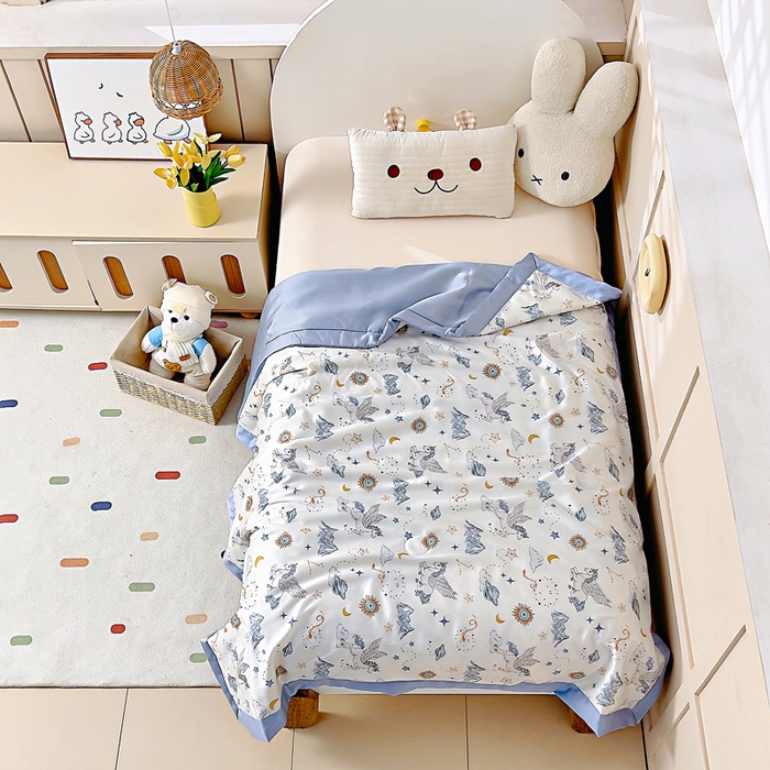 91家纺网 家纺一手货源 找家纺 （总）御棉坊 2026春夏A类天丝活性印染儿童大豆夏被宝宝夏凉被幼儿园午睡空调被薄被子