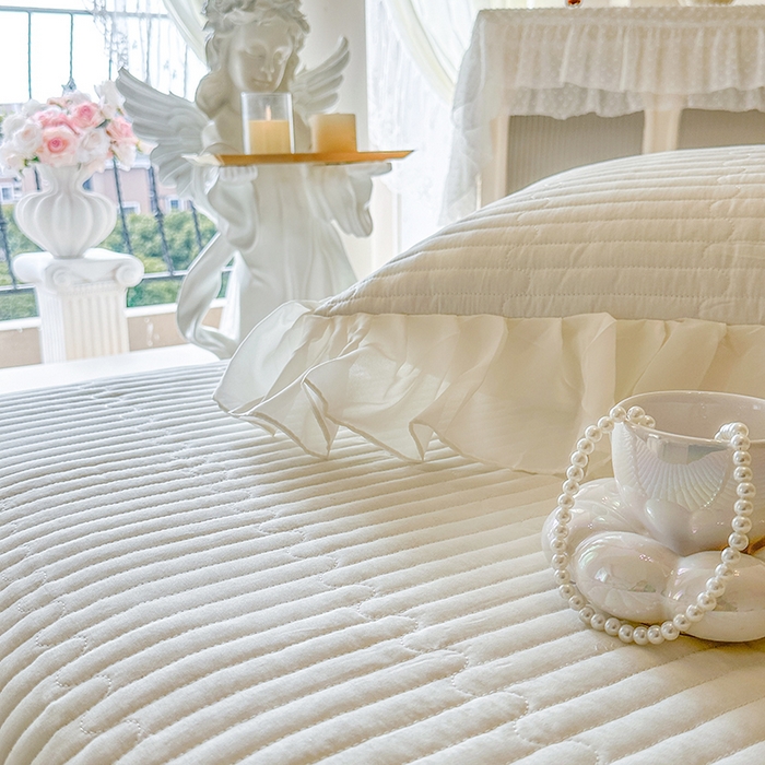 91家纺网 家纺一手货源 找家纺 网红馆（ck家纺）2026新款星河蜜语全棉床盖四件套单床盖 星河蜜语 米